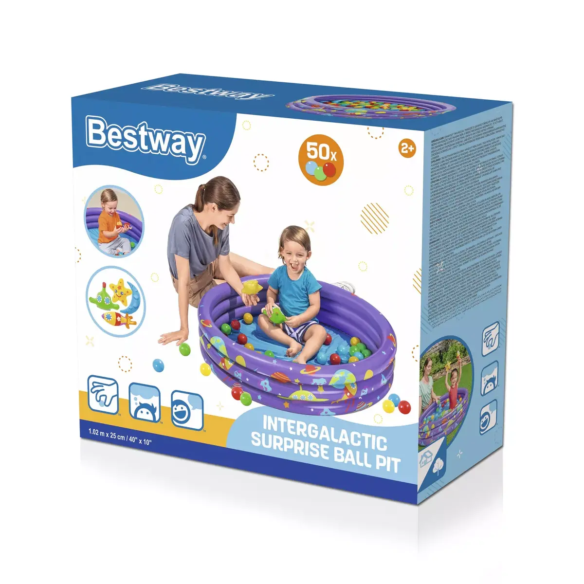 Bestway Intergalactic Surprise framed play pool with 50 balls Photo 35