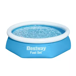 Piepūšamais baseins Bestway Fast Set apaļš 2,44 m × 61 cm – rāmis/piepūšamais baseins