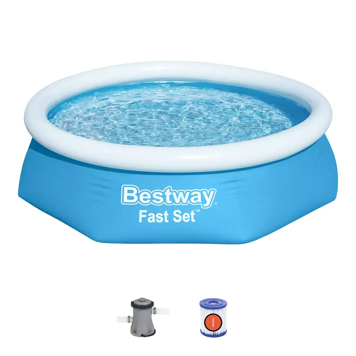 Bestway Fast Set apaļais piepūšamais baseins 2,44 m Photo 5
