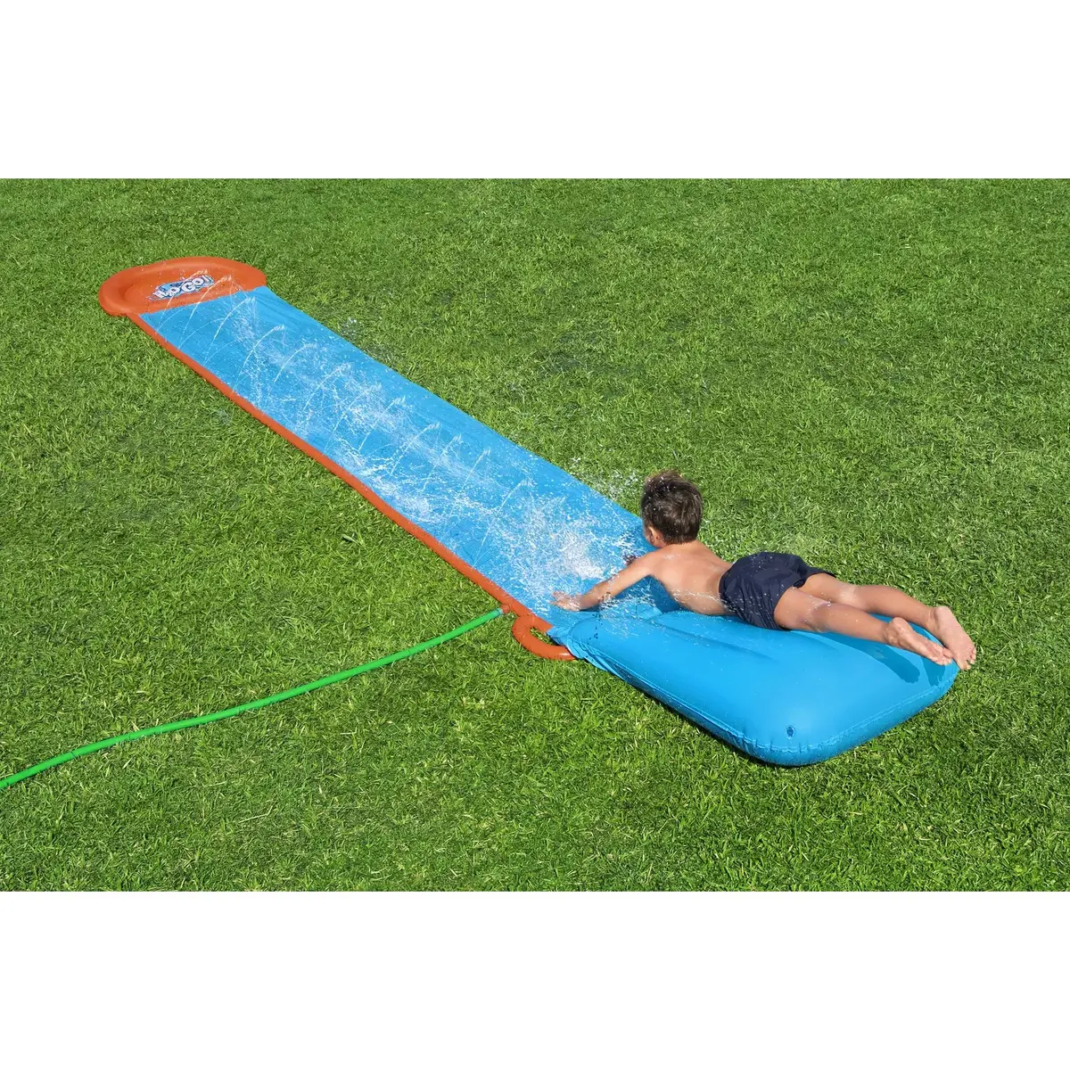 Садовый водный горка Bestway H2OGO! Tsunami Splash Ramp Single Slide Photo 16