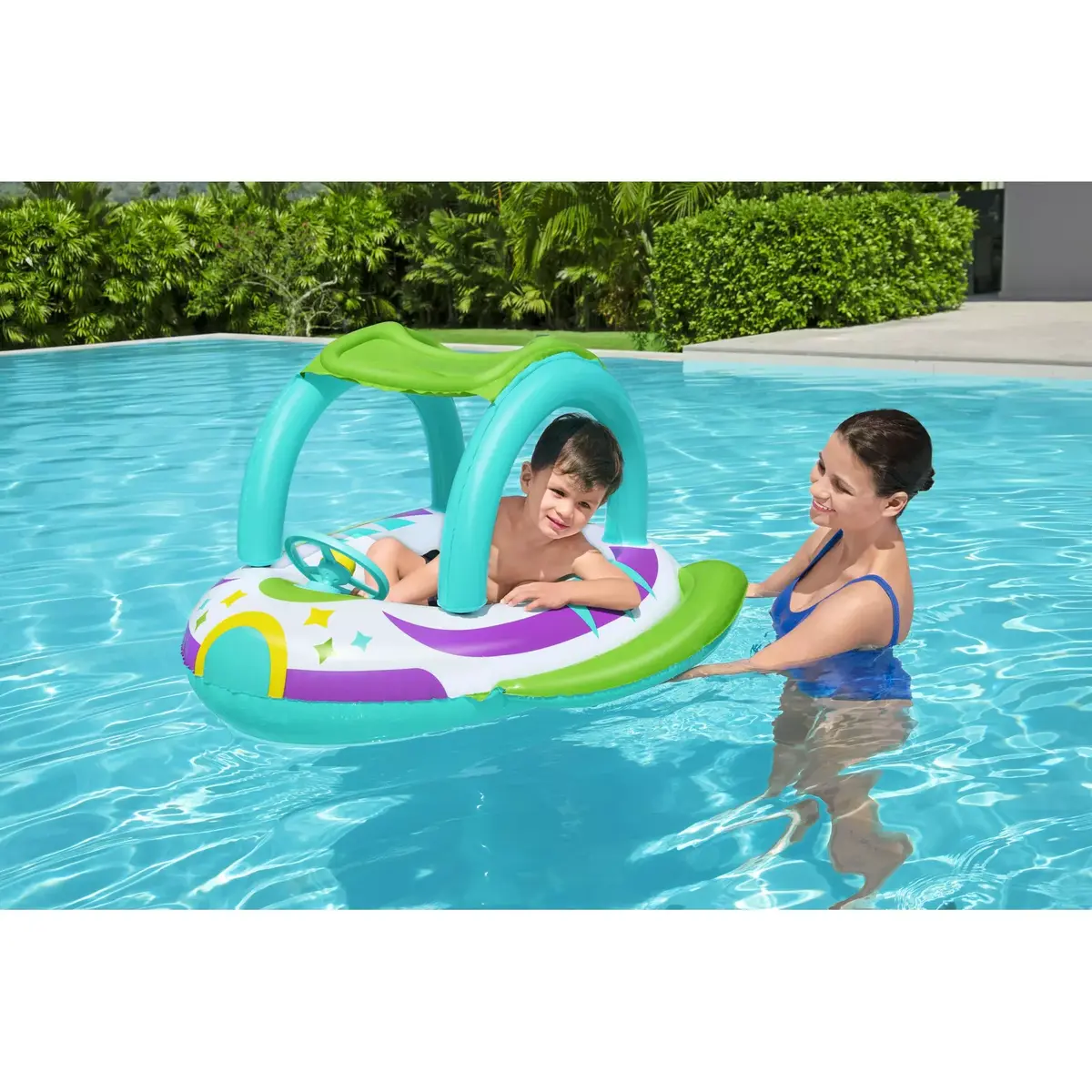 Bestway Space Splash bērnu piepūšama laiva 980×950×610 mm Photo 16