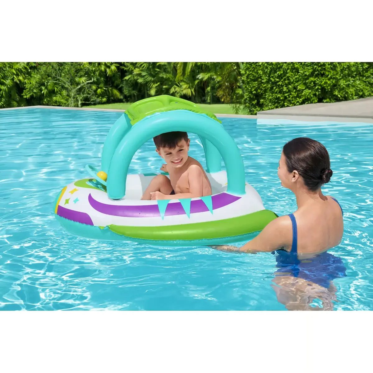 Bestway Space Splash bērnu piepūšama laiva 980×950×610 mm Photo 17
