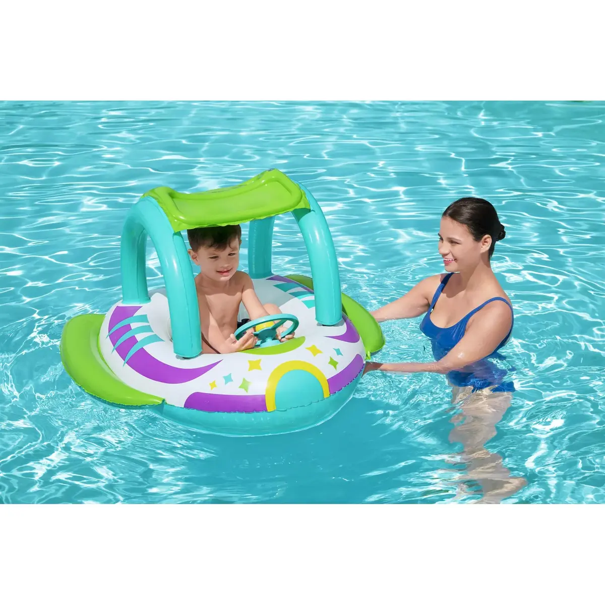 Bestway Space Splash bērnu piepūšama laiva 980×950×610 mm Photo 18