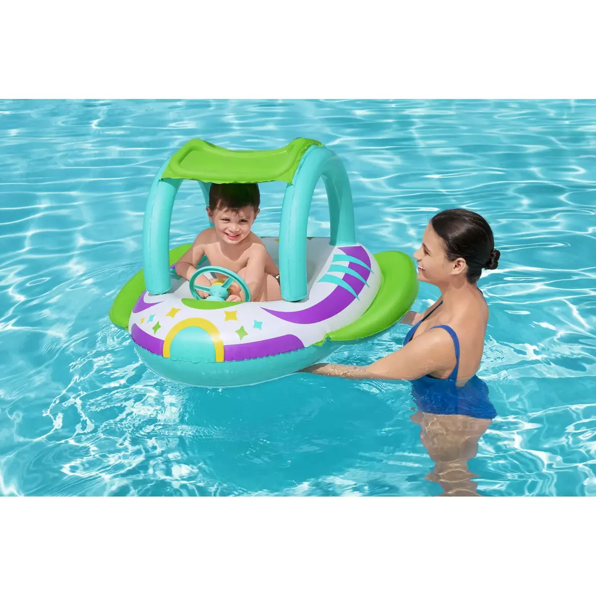 Bestway Space Splash bērnu piepūšama laiva 980×950×610 mm Photo 19