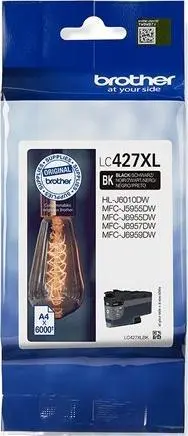 Brother LC-427XLBK oriģinālā lielas ietilpības melnā