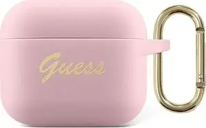 Protective silicone cover GUESS for Apple AirPods 3 — pink, model GUA3SSSI