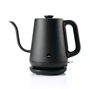 Electric kettle Wilfa WSPOK-1000B — 0.8 L, 1000 W, stainless steel, black, water level indicator
