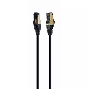 Network cable Gembird Cat8 S/FTP (S-STP) RJ-45 to RJ-45, 0.25 m, black