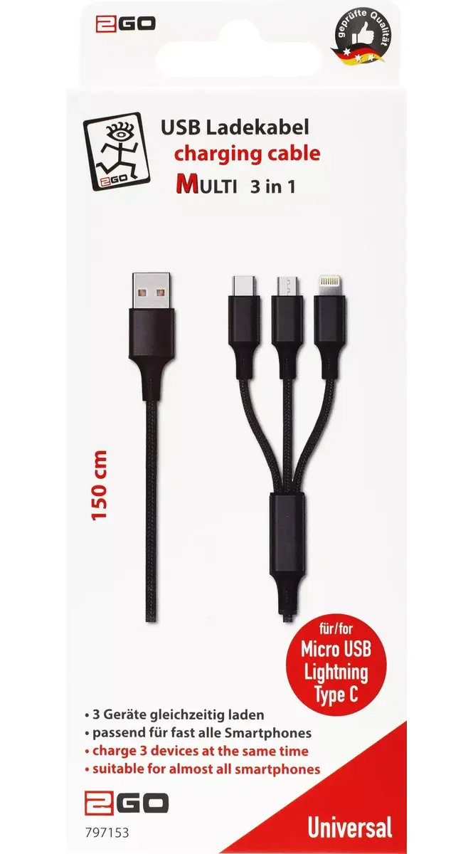 USB kabelis 2GO 797153 Photo 2