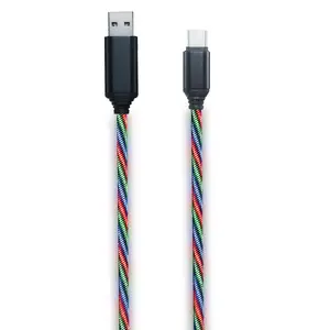 USB kabelis 2GO 797146 1m USB B USB C Daudzkrāsains