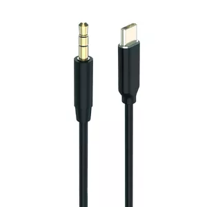 Audio Cable 2GO 797219 1m 3.5mm USB Type-C Black