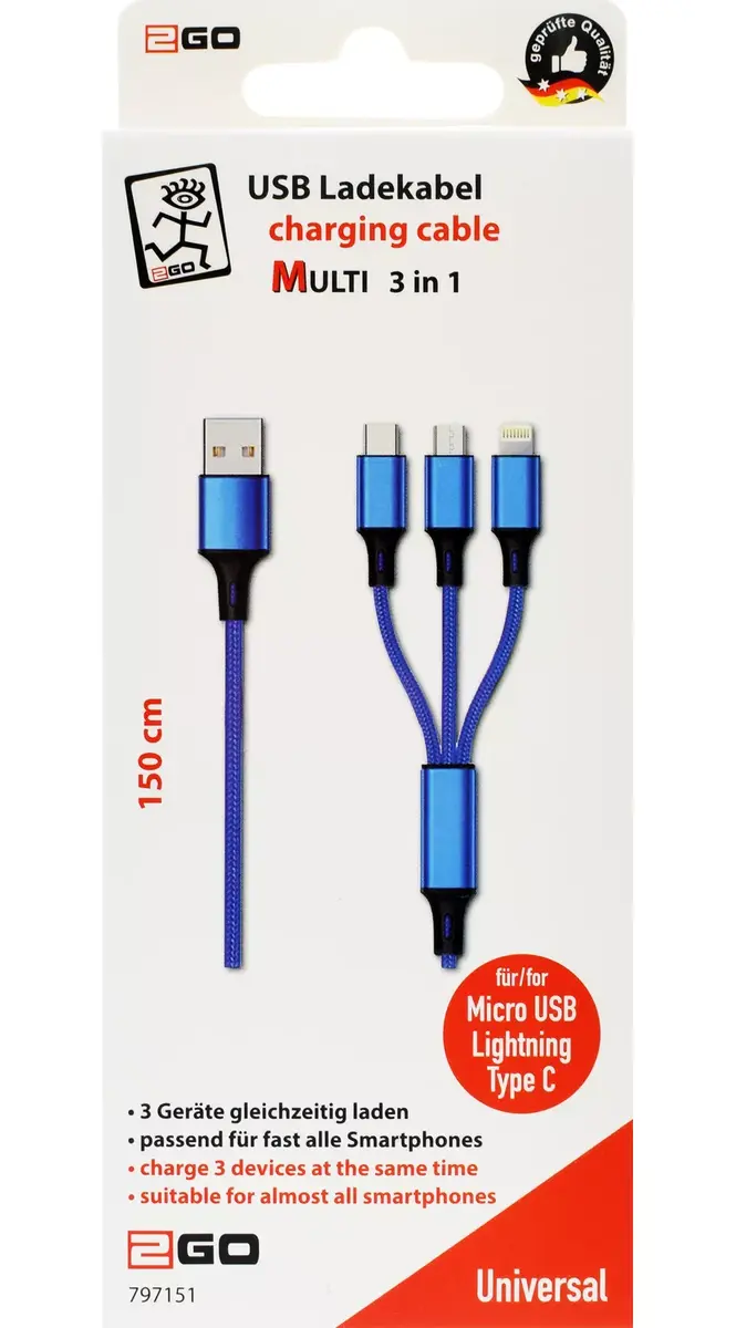 USB kabelis 2GO 797151 Photo 2