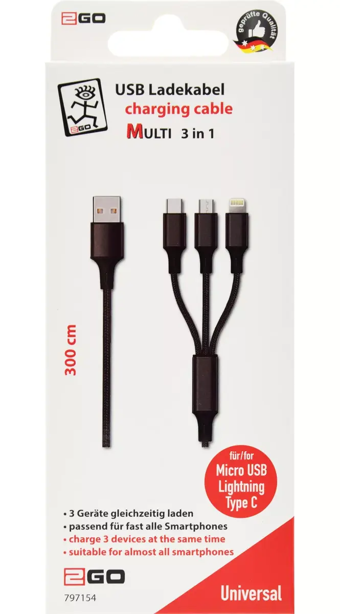 USB kabelis 2GO 797154 Photo 2