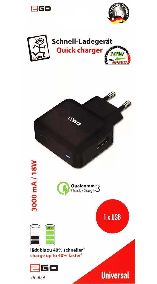 Mobile device charger 2GO 795839 Photo 2