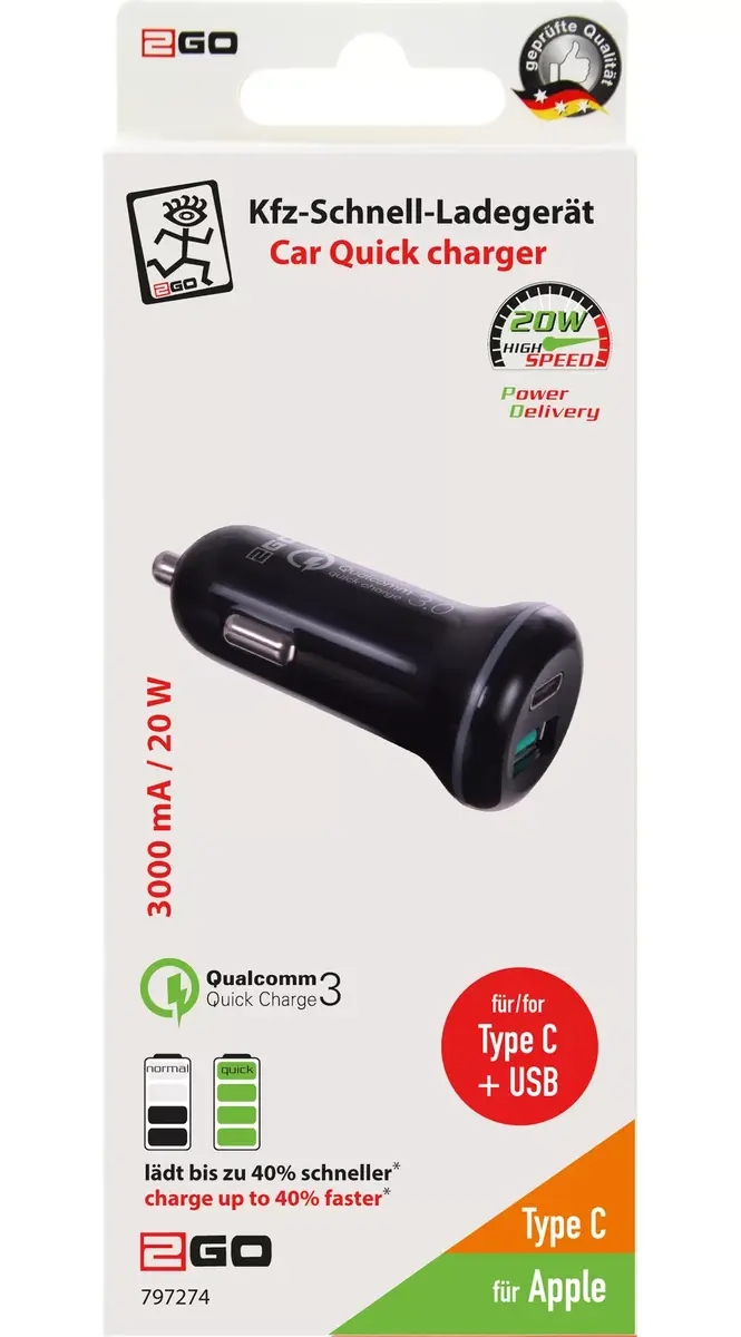 Зарядное устройство для мобильных устройств 2GO 797274 Photo 2