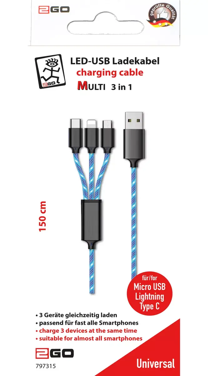 USB cable 2GO 797315 Photo 2