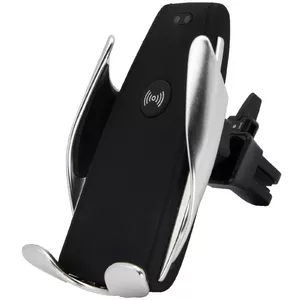 Зарядное устройство 2GO 797161 Беспроводная зарядка Авто Смартфон Черный Серебристый