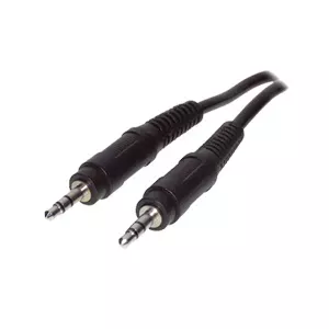 Audio Cable 2GO 351021 1.5m 3.5mm Male to Male Black