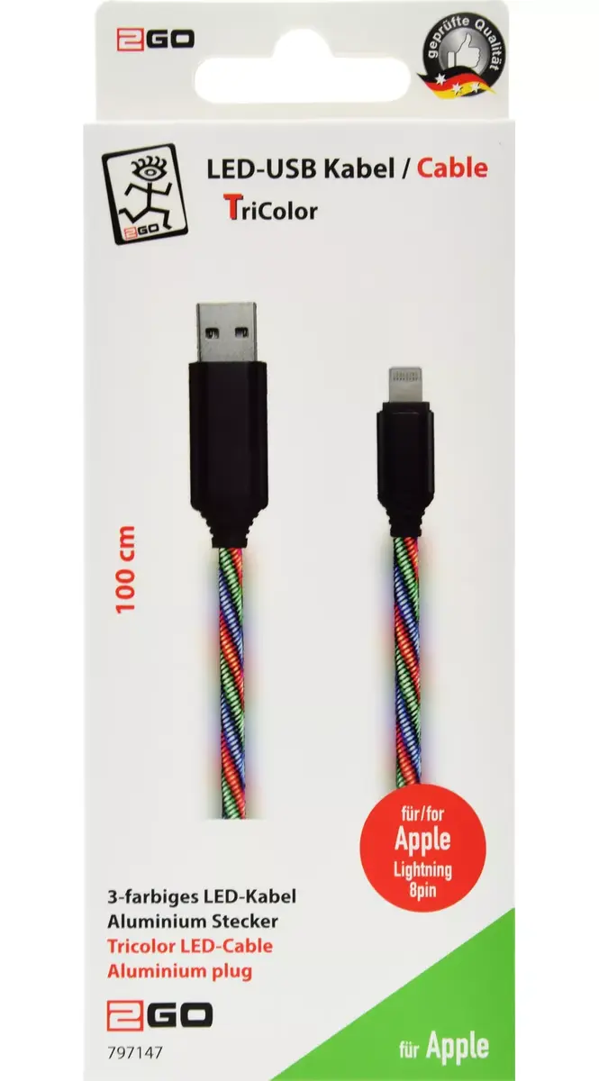 Lightning cable 2GO 797147 Photo 2