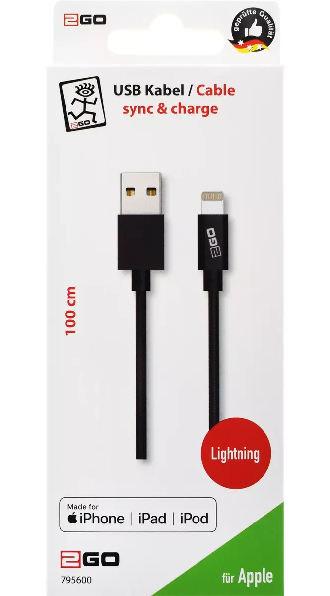 Lightning cable 2GO 795600 Photo 2