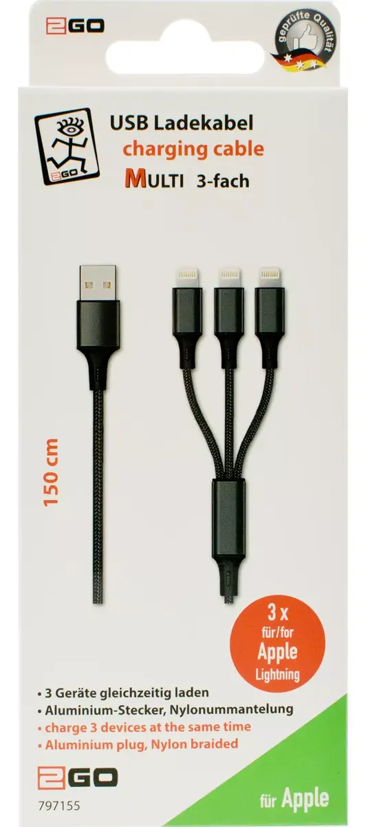 Lightning kabelis 2GO 797155 Photo 2