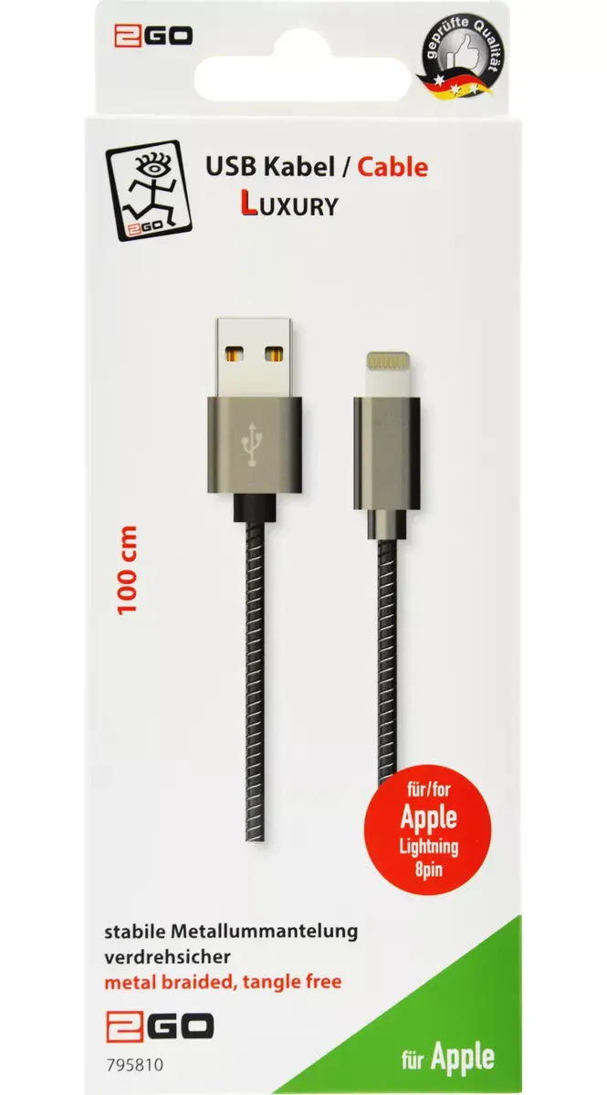 Lightning cable 2GO 795810 Photo 2