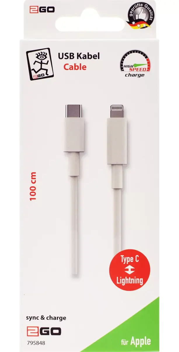 Lightning cable 2GO 795848 Photo 2