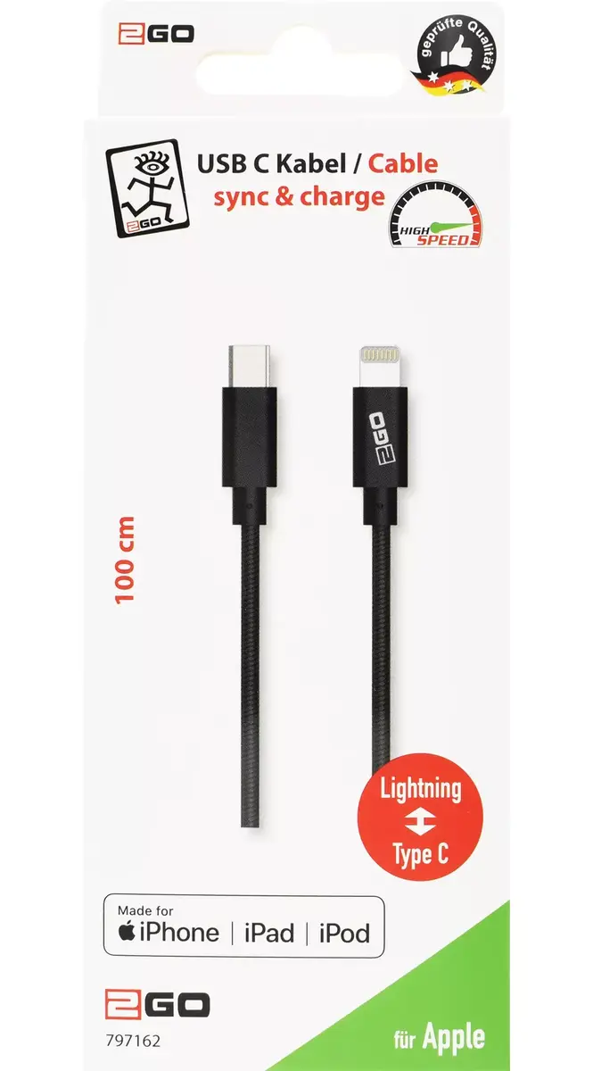 Lightning cable 2GO 797162 Photo 2