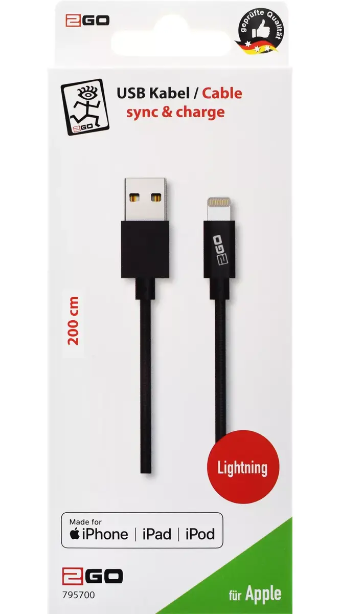 Lightning cable 2GO 795700 Photo 2