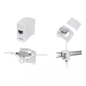 LogiLink MP0056 Hutschienenadapter ar Cat.6a savienotāju