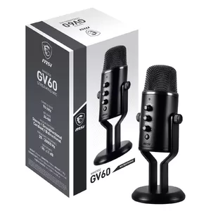 MSI IMMERSE GV60 STREAMING MIC mikrofons Melns Spēļu konsoles mikrofons