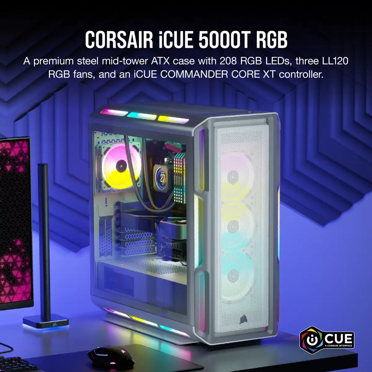 Компьютерный корпус Corsair iCUE 5000T RGB Photo 9