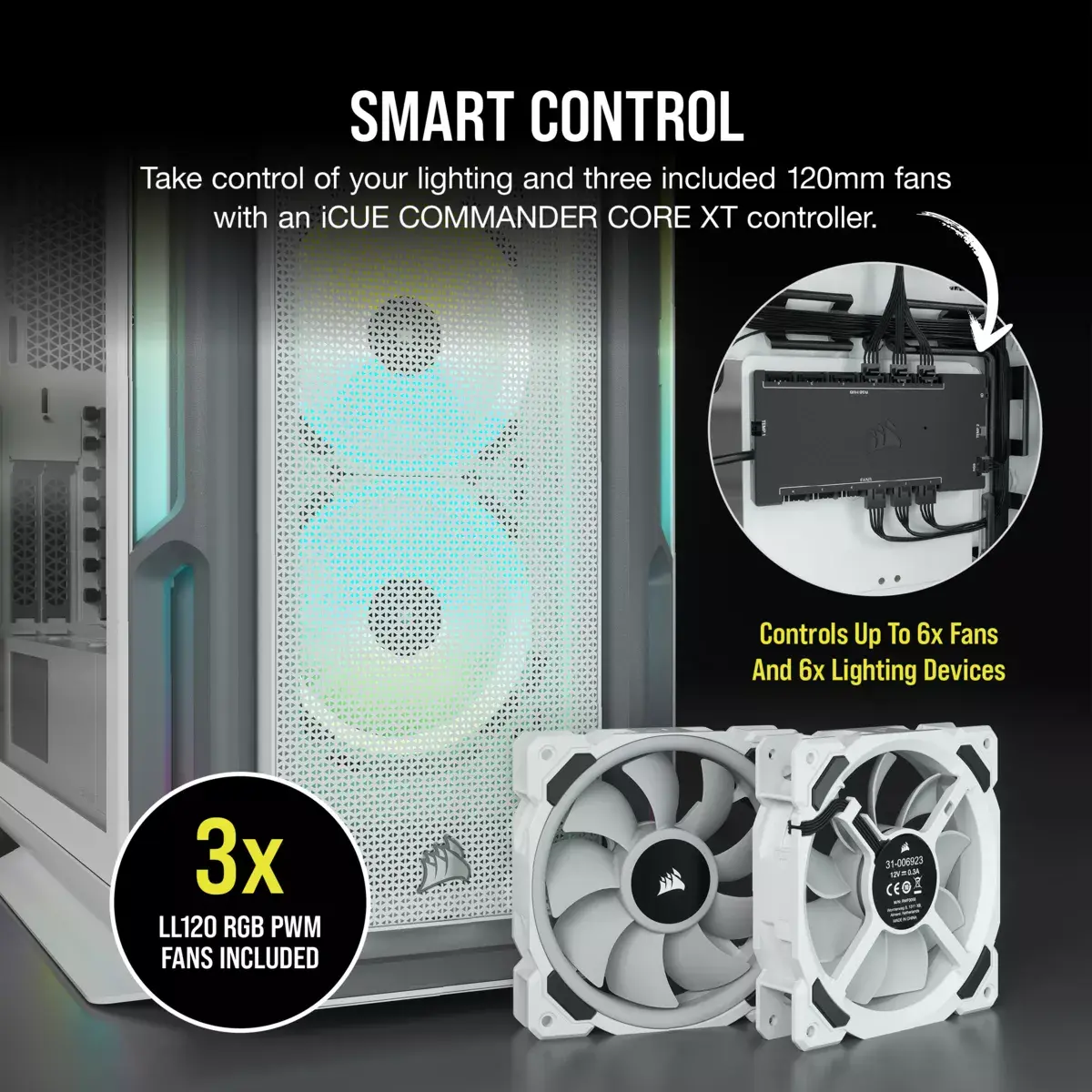 Компьютерный корпус Corsair iCUE 5000T RGB Photo 11