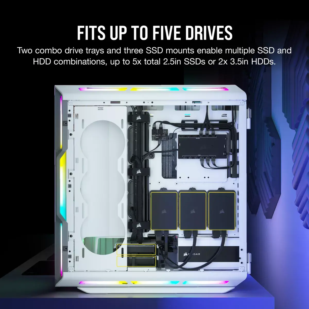 Компьютерный корпус Corsair iCUE 5000T RGB Photo 13
