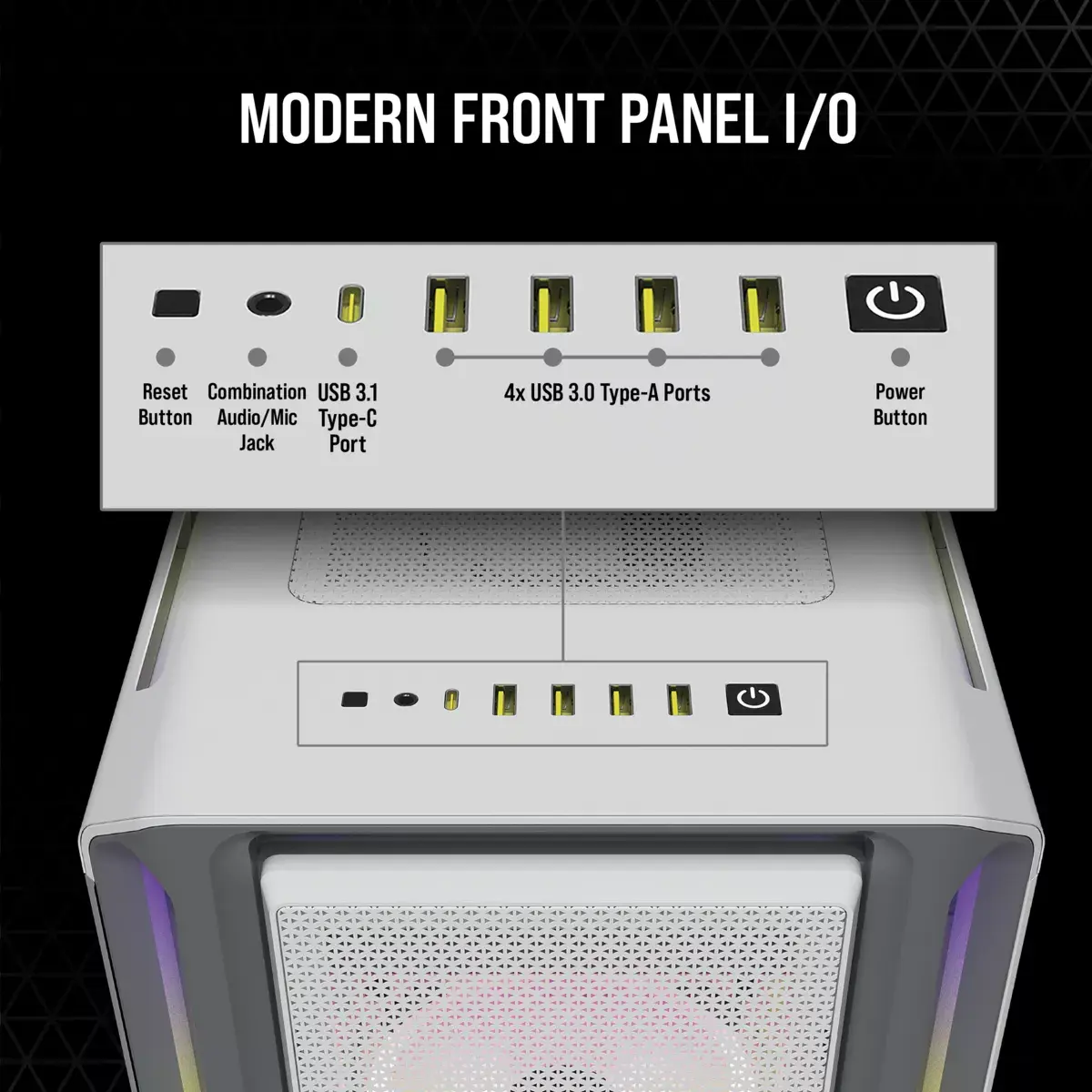 Компьютерный корпус Corsair iCUE 5000T RGB Photo 14