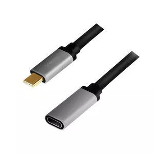 LogiLink USB Cable USB 3.2 Gen 2 CUA0105 0.5m USB C Black Grey