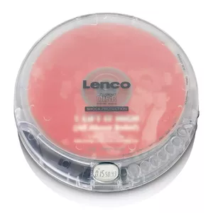 Lenco CD-202TR CD atskaņotājs Personīgais CD atskaņotājs Caurspīdīgs