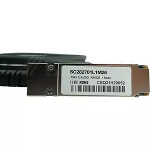 Tiešās pieslēgšanas varš (DAC) kabelis CBO QSFP28 uz 4×SFP28, garums 3 m