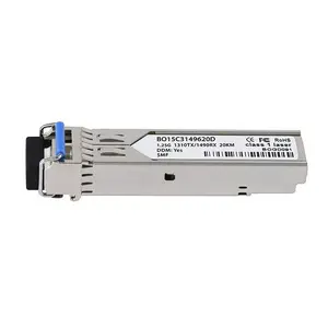 Fiber optic SFP transceiver BlueOptics S-35LC20D-BO, 1000 Mbit/s, nickel housing