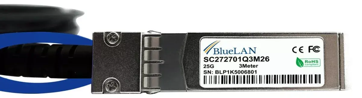 BlueOptics SFP-25G-C3M-BL InfiniBand šķiedru optikas kabelis Photo 3