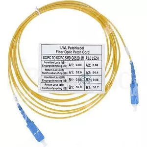 Fiber optic cable CBO SFP2222BU15MK 15 m SC G.657.A1, yellow