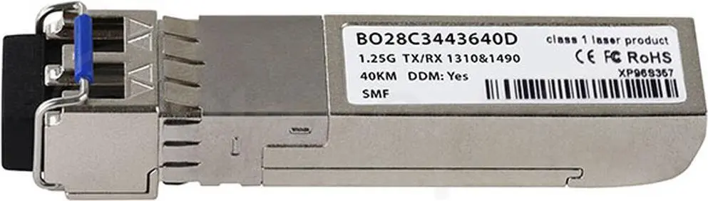 SFP pārveidotājs BlueOptics BTI-SFP-GBDC40L-DD-31/49S-BO 1250 Mbit/s