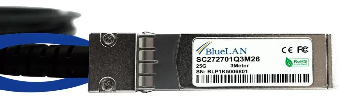 SFP28 DAC Cable BlueOptics SFP28-DAC-1M-AT-BL Photo 4