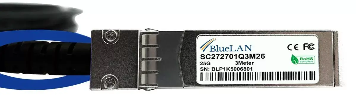 Кабель SFP28 DAC BlueOptics SFP28-DAC-3M-AT-BL Photo 4