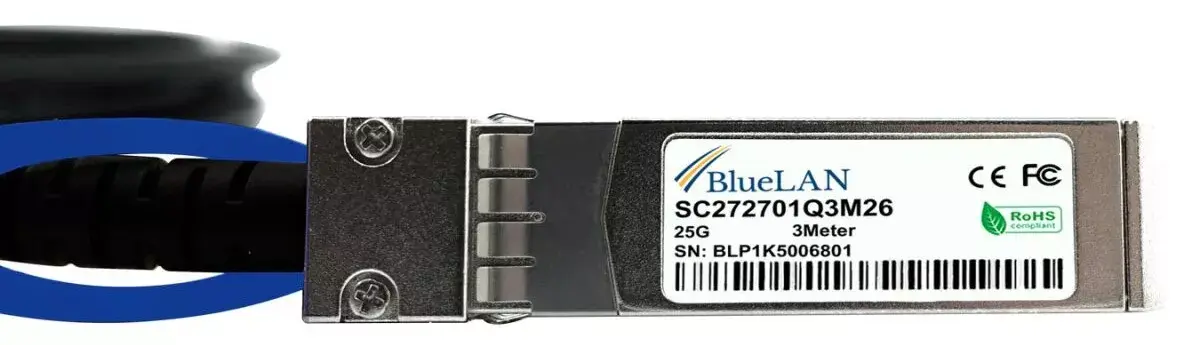 SFP28 DAC kabelis BlueOptics SFP28-DAC-3M-FR-BL Photo 4