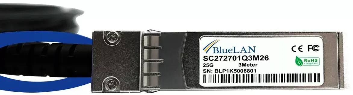 SFP28 DAC kabelis BlueOptics SFP28-DAC-3M-NG-BL Photo 4
