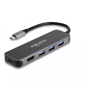 DeLOCK 64171 док-станция для ноутбука USB 3.2 Gen 1 Type-C 85W Серый