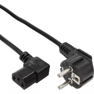 Power Cable Type F InLine 35pcs Bulk-Pack C13 Angled Black 1.8m