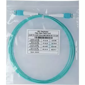 Fiber patch cable CBO BlueOptics SFP8181EU3MK 3 m, 2x LC, OM3 (aqua)