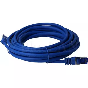 BlueLAN Premium RJ45 savienojuma kabelis S/FTP, Cat.6a, LSZH, zils, 5 metri (BLPCB6A5M)